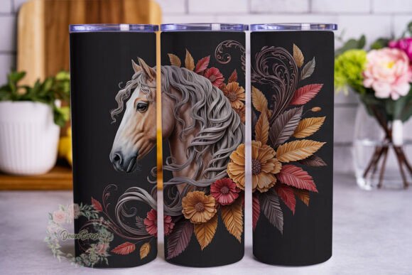 Autumn Horse Floral 20oz Tumbler Wrap Review