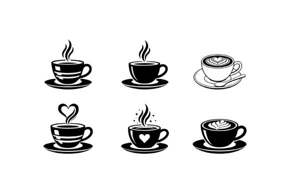 Coffee Cup Icon Set Collection: Graphics & Crafts Review