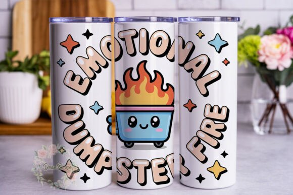 Emotional Dumpster Fire Tumbler Wrap Graphics Review