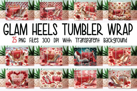 Glam Heels Tumbler Wrap Bundle: Graphics & Tumbler Wraps Review
