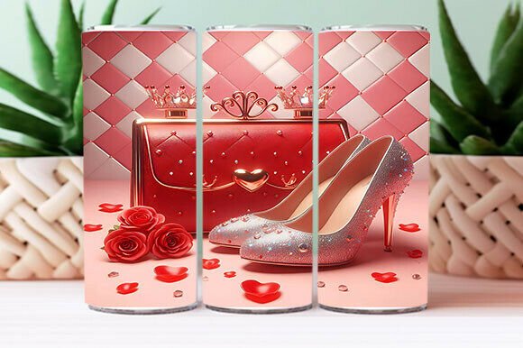 Glam Heels Tumbler Wrap: Graphics for Tumbler Wraps