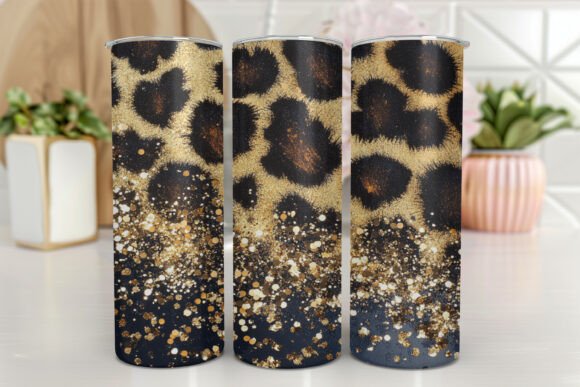 Leopard Glitter Tumbler Wraps Graphics Review
