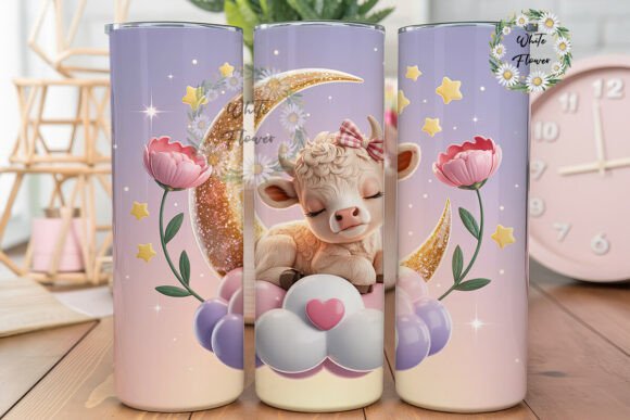 Sleeping Calf Floral 20oz Tumbler Wrap Graphics Review