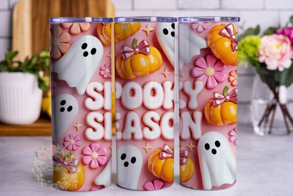 Spooky Season Glitter Tumbler Wraps Graphics Review