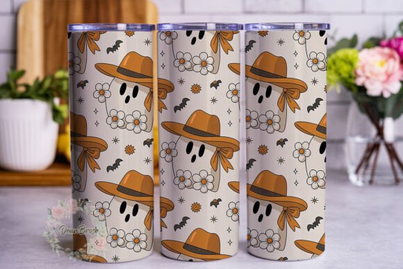 Western Ghost Bows Tumbler Wraps Graphics