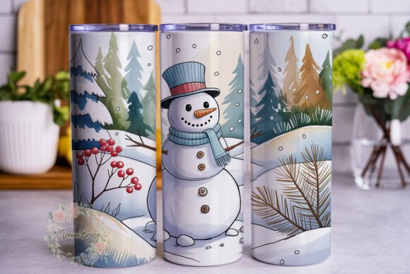 Winter Snowman Forest: Graphics & Tumbler Wraps Review